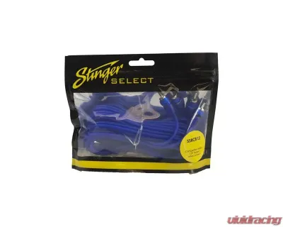 Stinger 12Ft Blue Comp Series Twisted RCA - SSRCB12