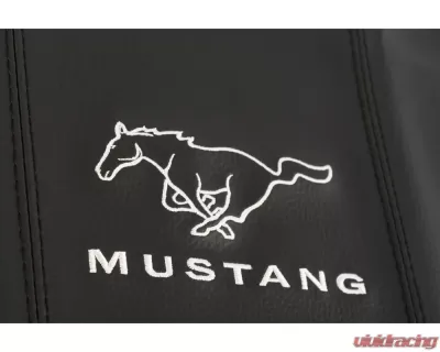 Drake Black Console Pad Cover w/ Mustang Logo Ford Mustang 2005-2009 - 5M3Z-6306024-MV