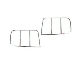 Drake Polished Chrome Pair Tail Light Bezel Ford Mustang 2005-2009