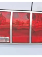 Drake Polished Chrome Pair Tail Light Bezel Ford Mustang 2005-2009                                     - 5R3Z-13489-C - Image 2