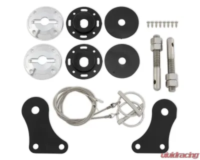 Drake Billet/Stainless Steel Hood Pin Set Ford Mustang 2005-2009 - 5R3Z-6316892-K