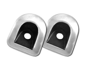 Drake Brushed Aluminum/Black Door Lock Grommet Ford Mustang 2005-2014