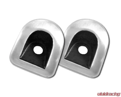 Drake Brushed Aluminum/Black Door Lock Grommet Ford Mustang 2005-2014 - 5R3Z-6322050-1A