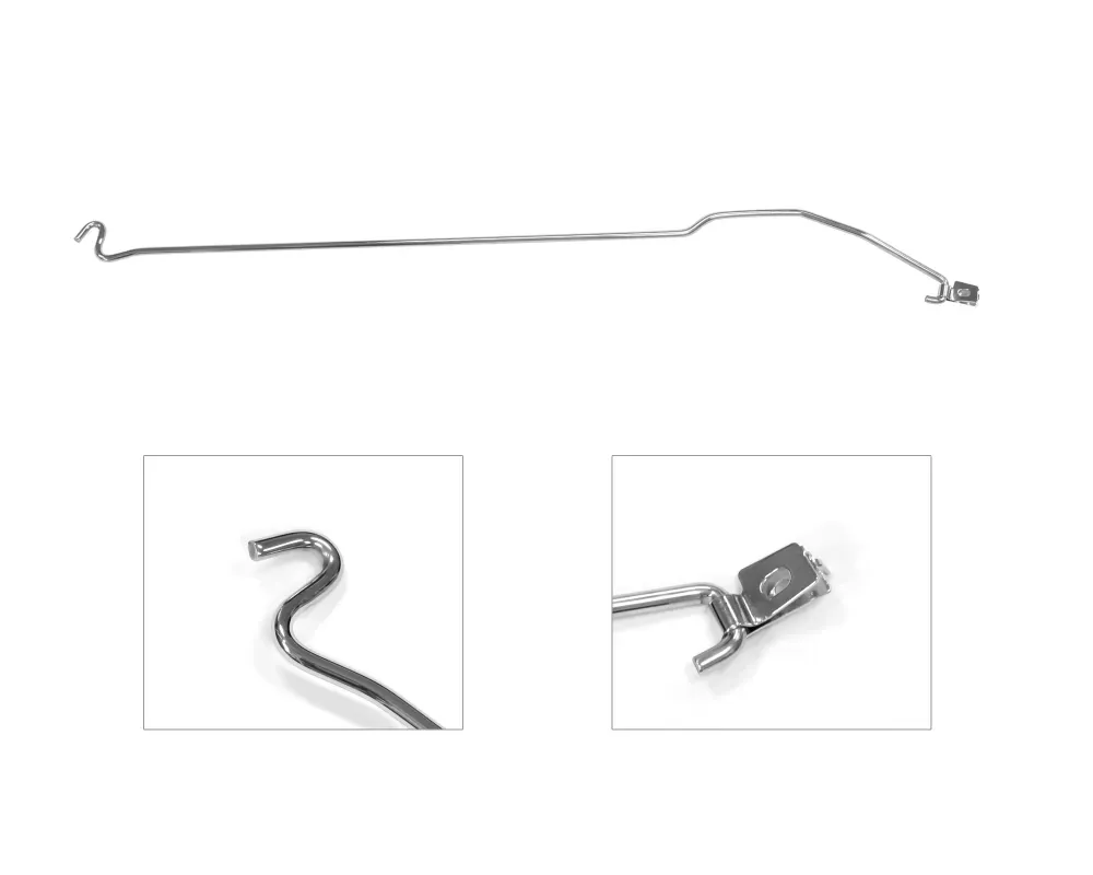 Drake Stainless Hood Prop Rod Ford Mustang 2005-2009 - E5RZ-16826-S