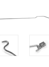 Drake Stainless Hood Prop Rod Ford Mustang 2005-2009                                     - E5RZ-16826-S - Image 2