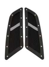 Drake Black Speed Mesh Hood Vents Ford Mustang GT 2015-2022                                     - FR3Z-16C630-BK - Image 4