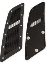 Drake Black Speed Mesh Hood Vents Ford Mustang GT 2015-2022                                     - FR3Z-16C630-BK - Image 3