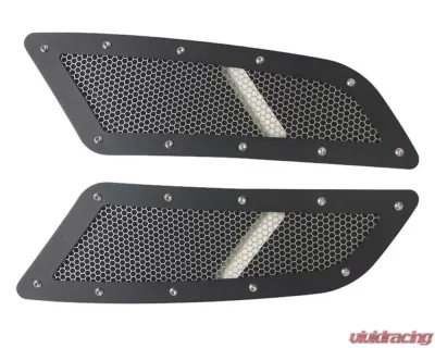 Drake Speed Mesh Hood Vent Kit Ford Mustang GT 2015+ - FR3Z-16C630-M