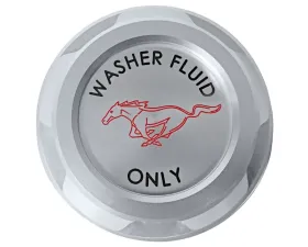 Drake Billet Washer Reservoir Cap w/ Pony Logo Ford Mustang 2015