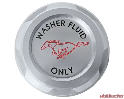 Drake Billet Washer Reservoir Cap w/ Pony Logo Ford Mustang 2015 - FR3Z-17632-BL