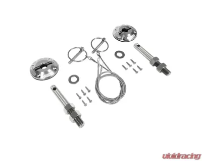 Drake Billet Modern Hood Pin Kit Ford Mustang 2015-2022 - FR3Z-6316892-LM
