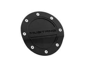 Drake Comp Series Black Mustang Logo Fuel Door Ford Mustang 2015-2022
