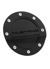 Drake Comp Series Black Mustang Logo Fuel Door Ford Mustang 2015-2022                                     - FR3Z-6640526-MA - Image 2