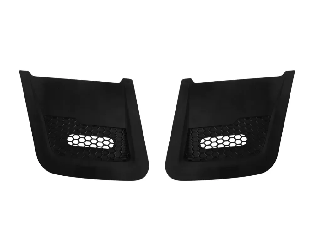 Drake Satin Black Hood Vent Inserts Ford Mustang GT | Ecoboost 2018+ - JR3B-16C630-A