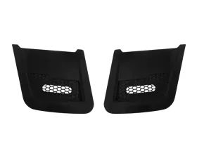 Drake Satin Black Hood Vent Inserts Ford Mustang GT | Ecoboost 2018+