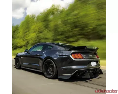Drake Satin Black Wicker Bill Style Rear Spoiler Ford Mustang 2015-2022 - JR3B-6344210-A