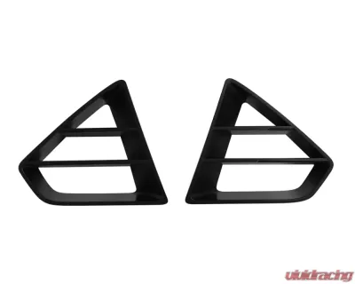 Drake Satin Black Pair Upper Grille Insert Ford Mustang GT 2018+ - JR3B-8200-AB