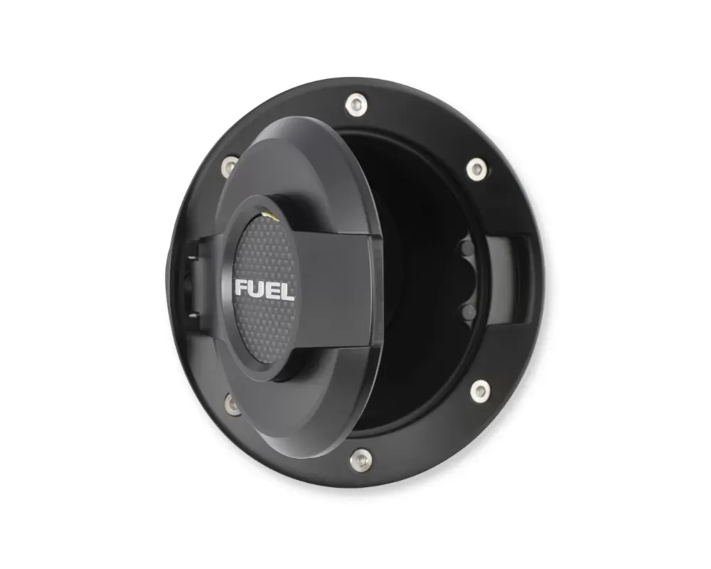Drake Billet All Black Fuel Door Assembly Dodge Challenger 2008-2020 - MO-210001-BLACK