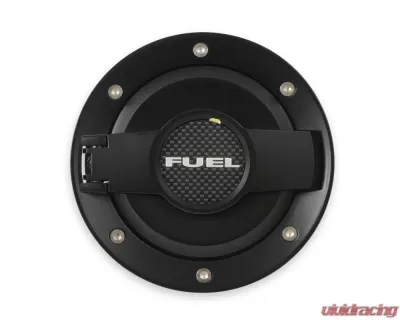 Drake Billet All Black Fuel Door Assembly Dodge Challenger 2008-2020 - MO-210001-BLACK