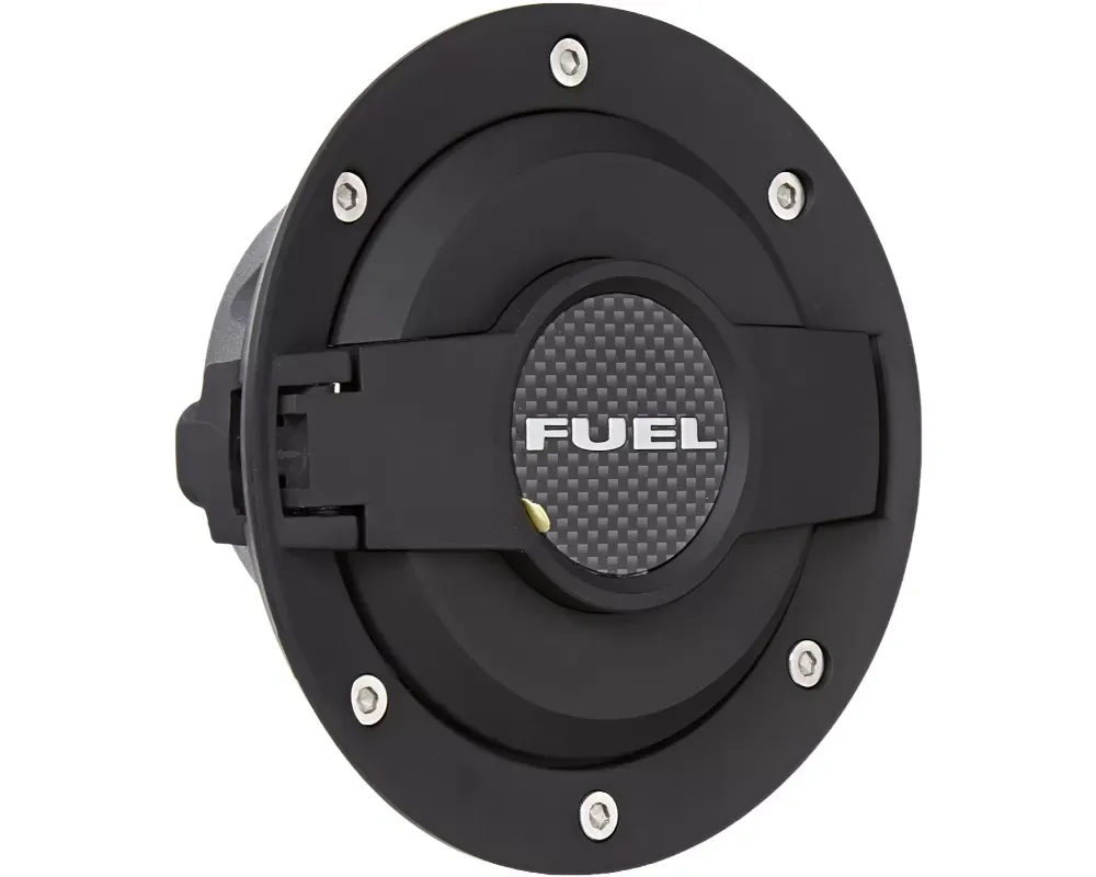 Drake Billet Aluminum Black Fuel Door Assembly Dodge Challenger 2008-2020 - MO-210001