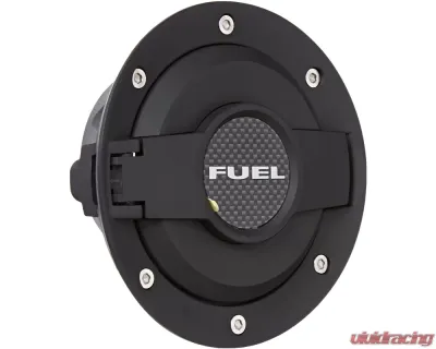 Drake Billet Aluminum Black Fuel Door Assembly Dodge Challenger 2008-2020 - MO-210001