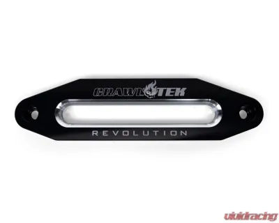 JKS Manufacturing CrawlTek Revolution Black Aluminum Hawse Fairlead, 10" Bolt Pattern, 7" Opening - CWLCT10100