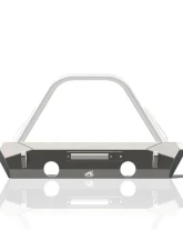 JKS Manufacturing Pyro Stubby Front Winch Bumper for Jeep Wrangler 2007-2018, 3/16" Steel                                     - CWLJK10101 - Image 3