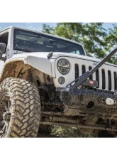 JKS Manufacturing Pyro Stubby Front Winch Bumper for Jeep Wrangler 2007-2018, 3/16" Steel                                     - CWLJK10101 - Image 6