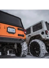 JKS Manufacturing Tailgate Plate for Jeep Wrangler 2007-2018, Aluminum, Black Powdercoat                                     - CWLJK38001 - Image 6