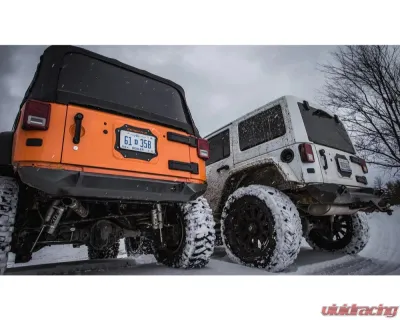 JKS Manufacturing Tailgate Plate for Jeep Wrangler 2007-2018, Aluminum, Black Powdercoat - CWLJK38001