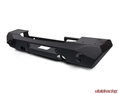 JKS Manufacturing Pyro Stubby Front Bumper for Jeep Wrangler 2018-2025 & Gladiator 2020-2025, 3/16" Steel - CWLJL10101