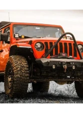 JKS Manufacturing Pyro Stubby Front Bumper for Jeep Wrangler 2018-2025 & Gladiator 2020-2025, 3/16" Steel                                     - CWLJL10101 - Image 10