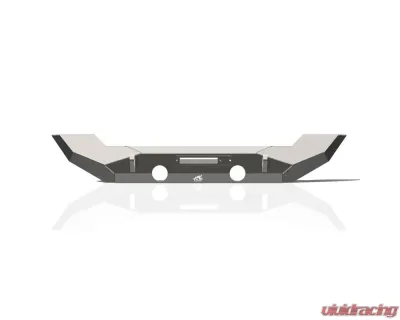 JKS Manufacturing Pyro Full-Width Front Bumper for Jeep Wrangler 2018-2025, Gladiator 2020-2025, 3/16" Steel - CWLJL10301