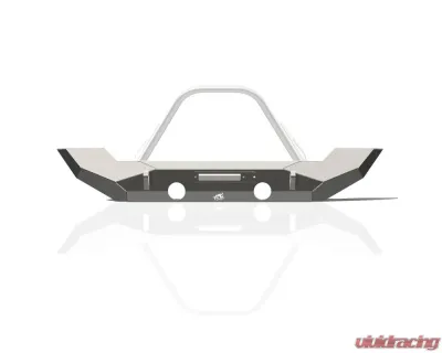 JKS Manufacturing Pyro Full-Width Front Bumper for Jeep Wrangler 2018-2025, Gladiator 2020-2025, 3/16" Steel - CWLJL10301