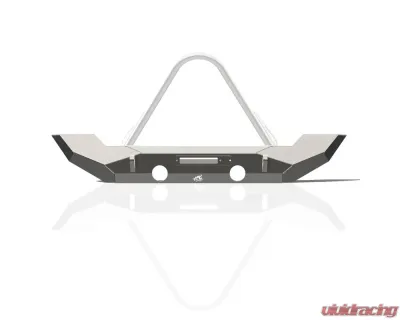 JKS Manufacturing Pyro Full-Width Front Bumper for Jeep Wrangler 2018-2025, Gladiator 2020-2025, 3/16" Steel - CWLJL10301