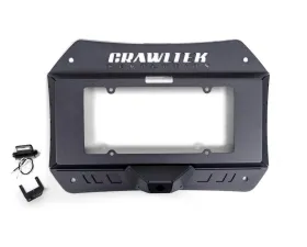 JKS Manufacturing Tailgate Plate for Jeep Wrangler 2018-2025, Black Aluminum Relocation Panel