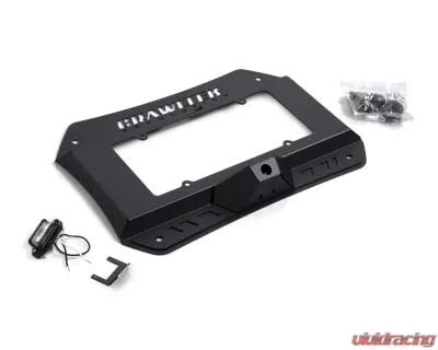 JKS Manufacturing Tailgate Plate for Jeep Wrangler 2018-2025, Black Aluminum Relocation Panel - CWLJL38001