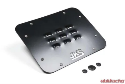 JKS Manufacturing Tailgate Vent Cover for Jeep Wrangler 2007-2018, Louvered Steel Design - JKS8200