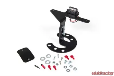 JKS Manufacturing Spare Tire License Plate Mount for Jeep Wrangler 1987-2023, Steel, Black - JKS8211