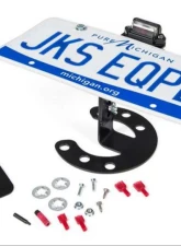 JKS Manufacturing Spare Tire License Plate Mount for Jeep Wrangler 1987-2023, Steel, Black                                     - JKS8211 - Image 2