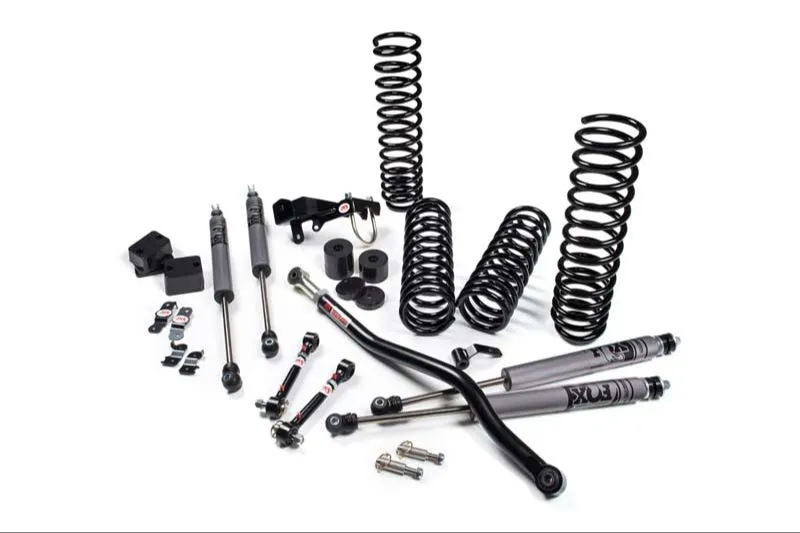 JKS 2.5" Lift Kit J-Venture 2Dr w/ Jspec Shocks Jeep Wrangler JK 2007-2018 - JSPEC103K