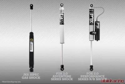JKS 2.5" Lift Kit J-Venture 4Dr RHD w/ FOX 2.0 Performance Series Shocks Jeep Wrangler JK 2007-2018 - JSPEC106KFP