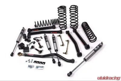 JKS 2.5" Lift Kit J-Konnect 4Dr w/ JSPEC Shocks STD Rate Coils Jeep Wrangler JL 2018-2022 - JSPEC121K