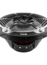 DS18 Hydro 10" 2-Way Audio Marine Speakers with Bullet Tweeter | Integrated RGB LED Lights Carbon Fiber                                     - CF-10M - Image 5