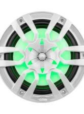 DS18 White Hydro 10" 2-Way Marine Speakers with Bullet Tweeter And Integrated RGB LED Lights                                     - NXL-10/WH - Image 3