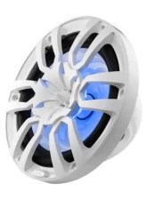 DS18 White Hydro 10" 2-Way Marine Speakers with Bullet Tweeter And Integrated RGB LED Lights                                     - NXL-10/WH - Image 4