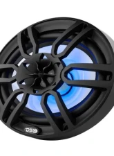 DS18 375 Watts Black Hydro 6X9" 2-Way Marine Speakers with Integrated RGB LED Lights                                     - NXL-69/BK - Image 4