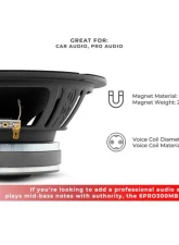 DS18 6.5" Mid-Bass Loudspeaker 150 Watts Rms 4-Ohm                                     - 6PRO300MB-4 - Image 10