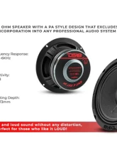 DS18 6.5" Mid-Bass Loudspeaker 150 Watts Rms 8-Ohm                                     - 6PRO300MB-8 - Image 9