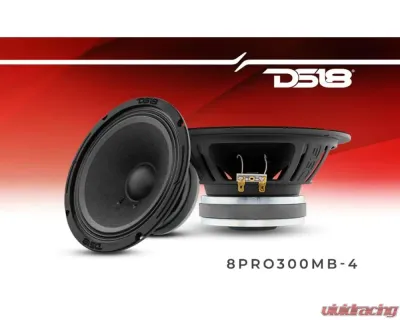 DS18 8" Mid-Bass Loudspeaker 150 Watts Rms 4-Ohm - 8PRO300MB-4